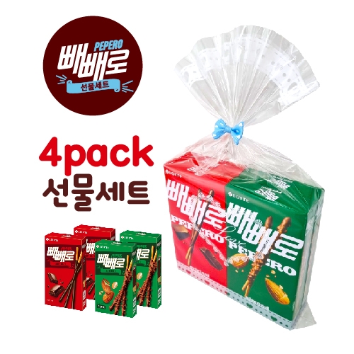 빼빼로 4입 간식세트