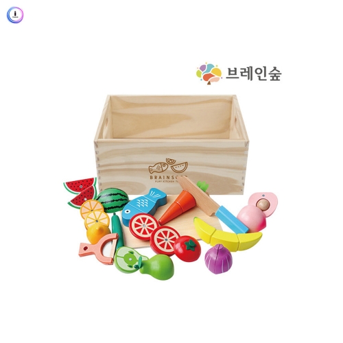 h76 원목자석음식세트16종