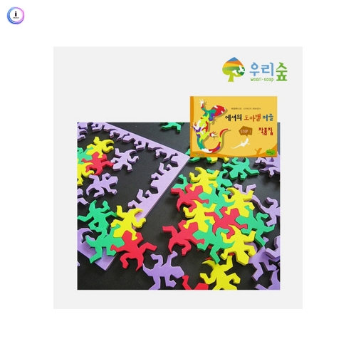 h76 테셀레이션 도마뱀퍼즐 264PCS+교재