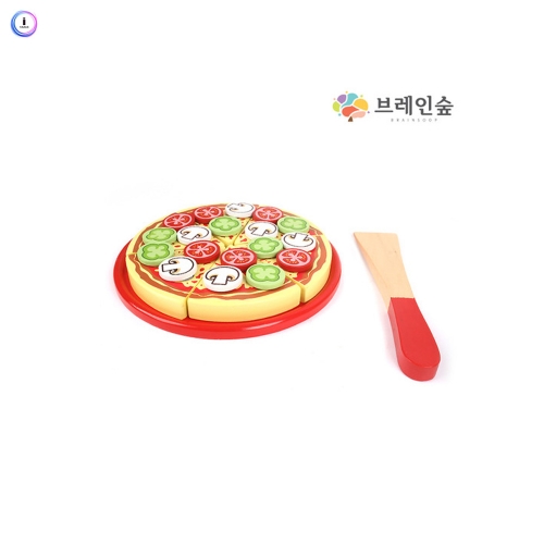 h76 코코 원목 데코레이션 피자