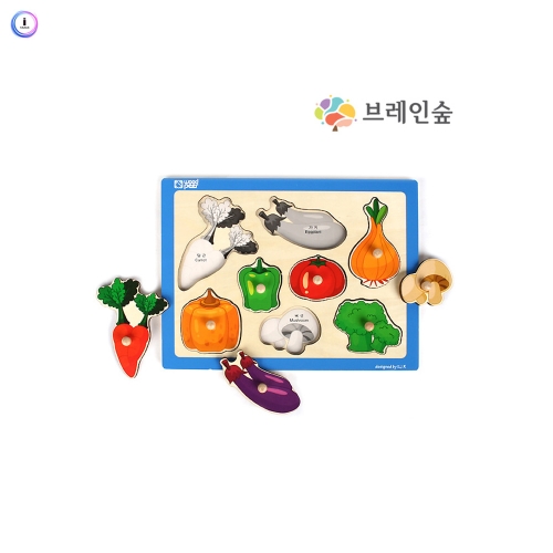 h76 손잡이퍼즐 - 채소