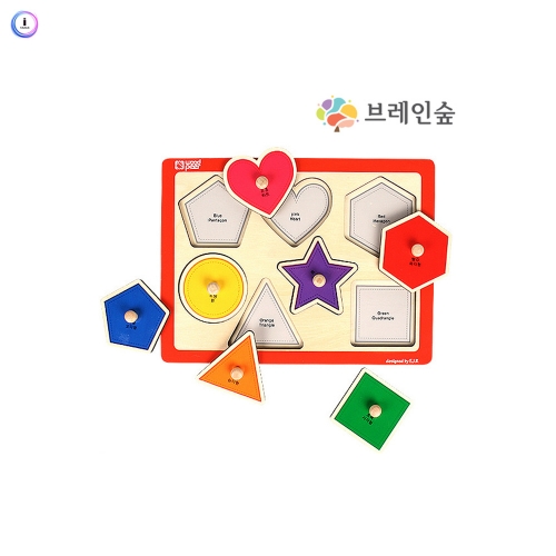 h76 손잡이퍼즐 - 도형