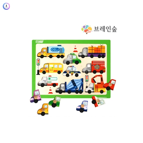 h76 손잡이퍼즐 - 자동차
