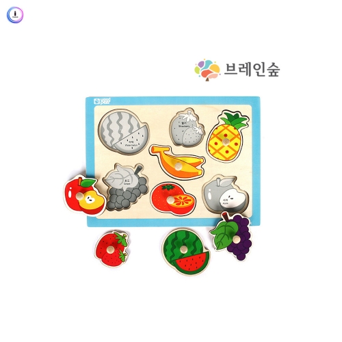 h76 손잡이퍼즐 - 과일