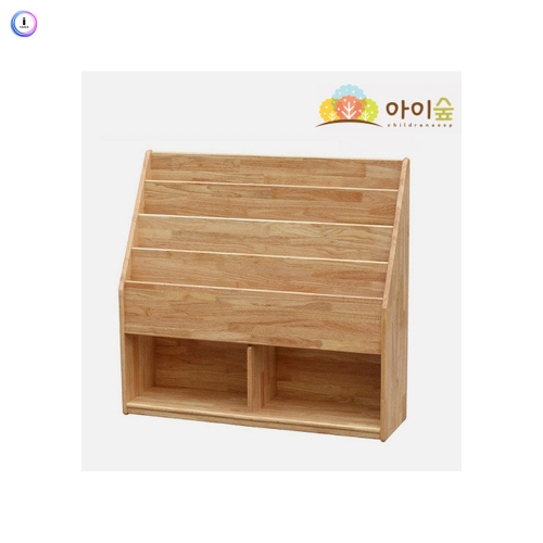 h76 고무나무 4단 책꽂이