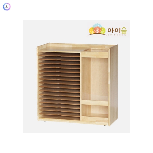 h76 고무나무 색상지 정리장