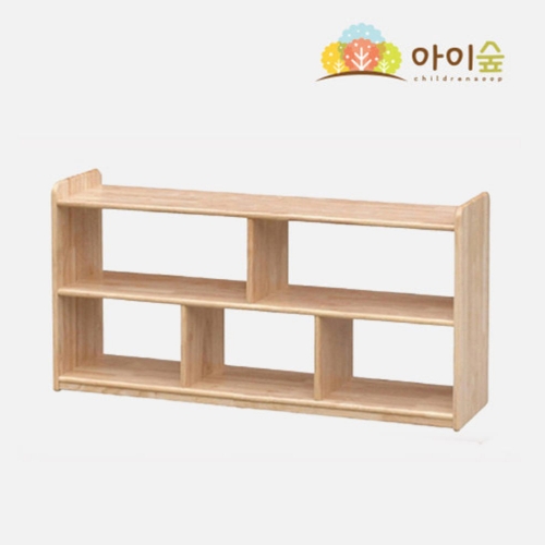 h76 고무나무 2단 정리장 (트임_낮음)