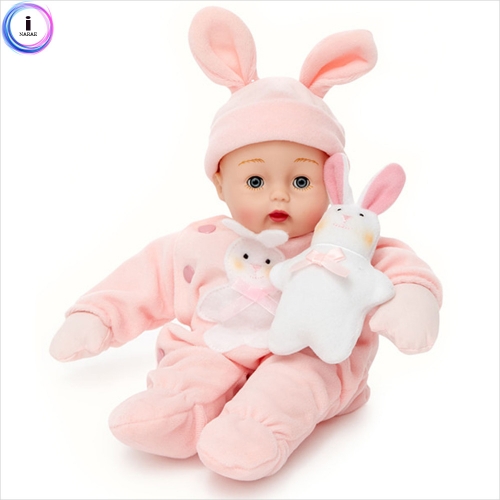 h28 마담알렉산더 눈깜박이 핑크토끼인형(31cm)