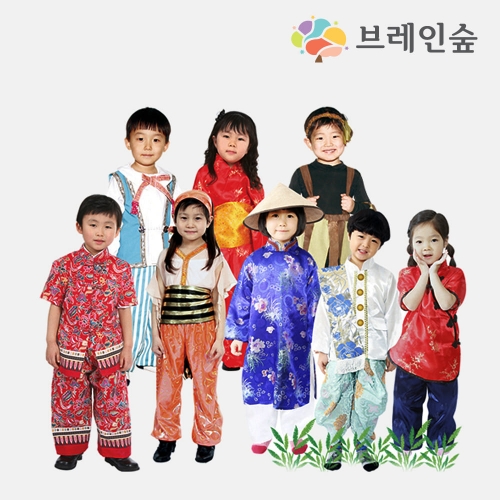 h76 세계문화 의상소품세트 8종