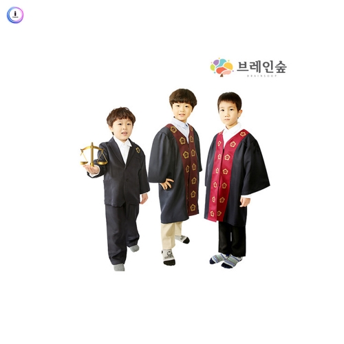 h76 직업체험 법원 의상소품 세트