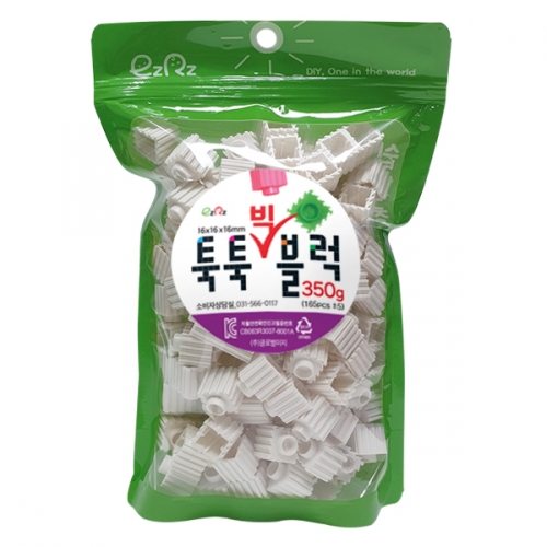 이지툭툭 빅블럭 350g 리필_흰색
