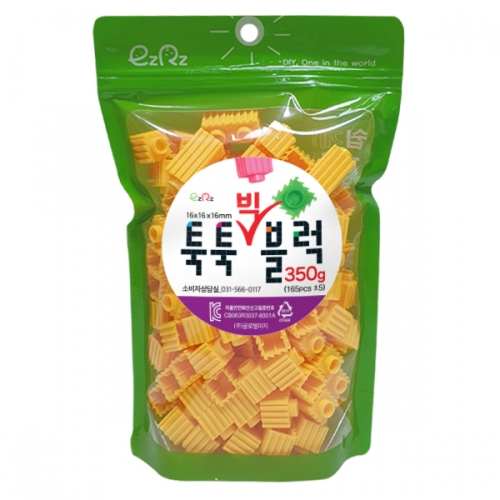 이지툭툭 빅블럭 350g 리필_노랑