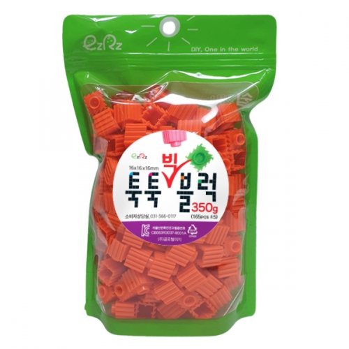 이지툭툭 빅블럭 350g 리필_주황