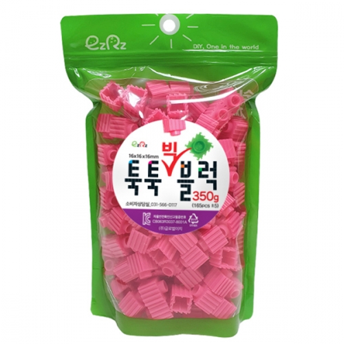 이지툭툭 빅블럭 350g 리필_진분홍