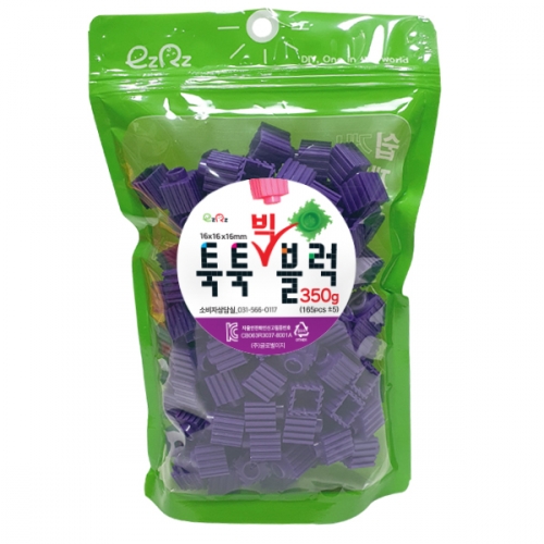 이지툭툭 빅블럭 350g 리필_청보라
