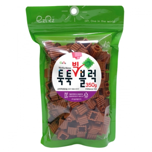 이지툭툭 빅블럭 350g 리필_밝은밤색