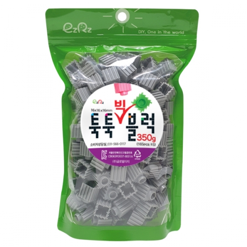 이지툭툭 빅블럭 350g 리필_회색