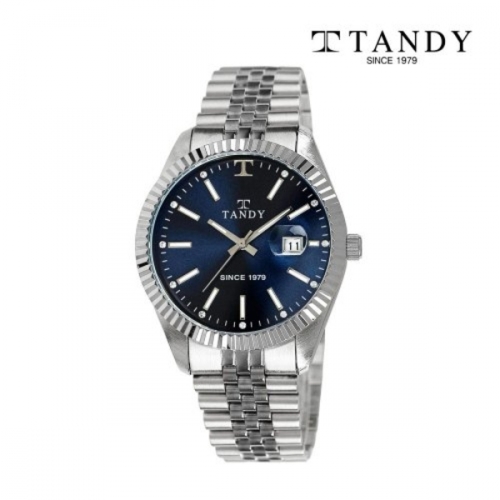 [TANDY] 탠디 럭셔리 메탈 손목시계(스와로브스키 식입) T-3921 남자 다크블루