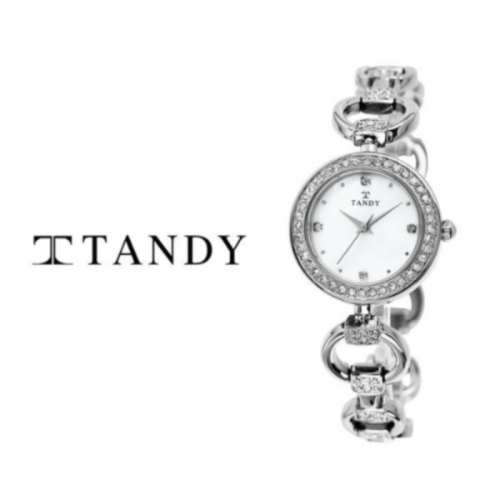 [TANDY] 탠디 여성용 쥬얼 자개 메탈시계 4016 실버
