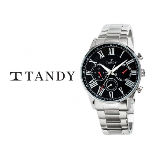 [TANDY] 탠디 클래식 남성용 멀티펑션 메탈시계 3713 블랙
