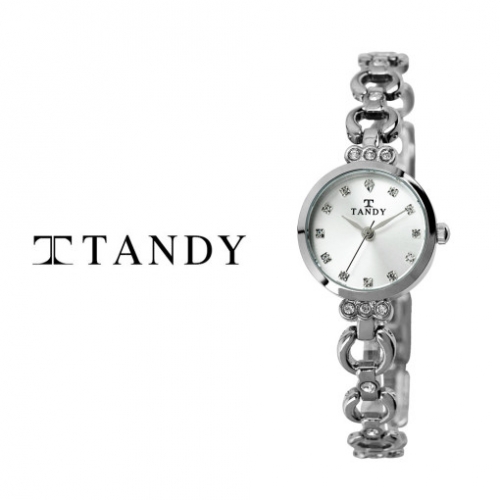 [TANDY] 탠디 럭셔리 여성용 쥬얼워치(스와로브스키 식입) T-4033 실버
