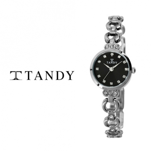 [TANDY] 탠디 럭셔리 여성용 쥬얼워치(스와로브스키 식입) T-4033 블랙