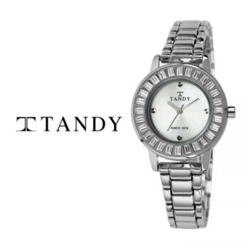 [TANDY] 탠디 럭셔리 여성용 쥬얼워치(스와로브스키 식입) T-4034 실버