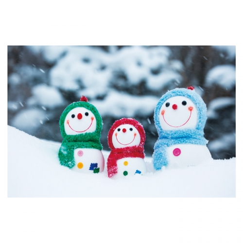[키즈디자인] 겨울배경현수막 6246 눈사람