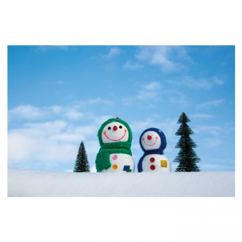 [키즈디자인] 겨울배경현수막 6250 눈사람