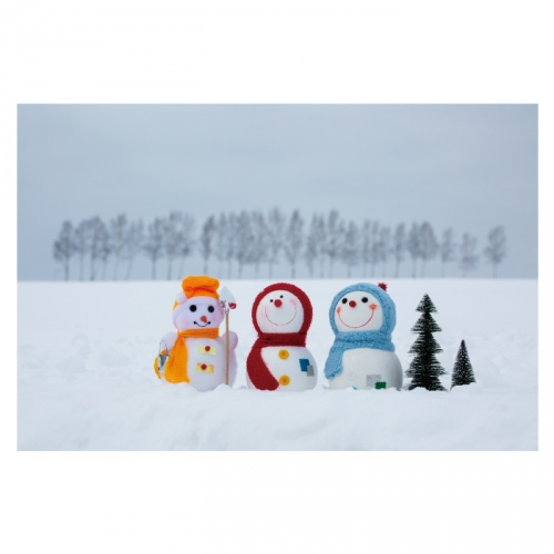 [키즈디자인] 겨울배경현수막 6251 눈사람