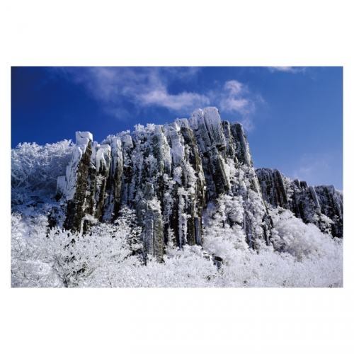 [키즈디자인] 겨울배경현수막 6273 설산 상고대