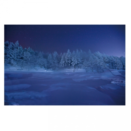 [키즈디자인] 겨울배경현수막 6285 설산 겨울야경
