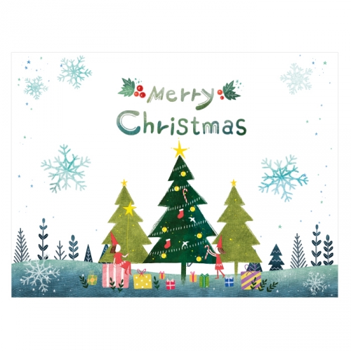 [키즈디자인] 겨울배경현수막 5264 트리