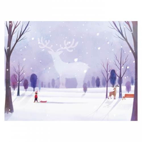 [키즈디자인] 겨울배경현수막 5268