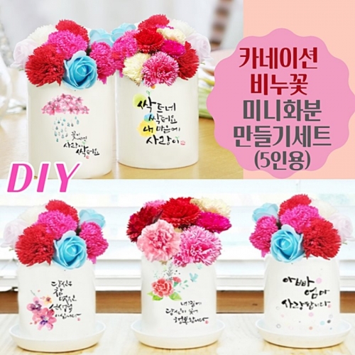 어버이날 감사의계절 만들기 카네이션 비누꽃화분만들기 5인용(set)