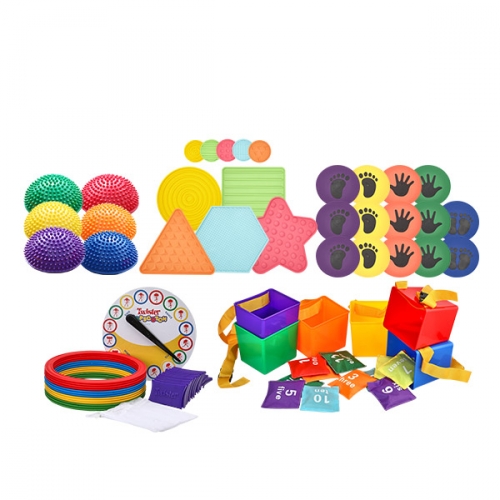[캐스B]스포츠 바깥놀이5종세트(1485set)→(센서리촉감매트10pcs+손발트위스트마커14pcs+홉스코치징검다리+밸런스징검다리6pcs+숫자콩주머니바스켓)