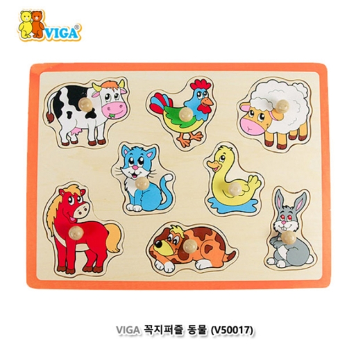 [비가](VIGA) 꼭지퍼즐 동물 (644V50017)