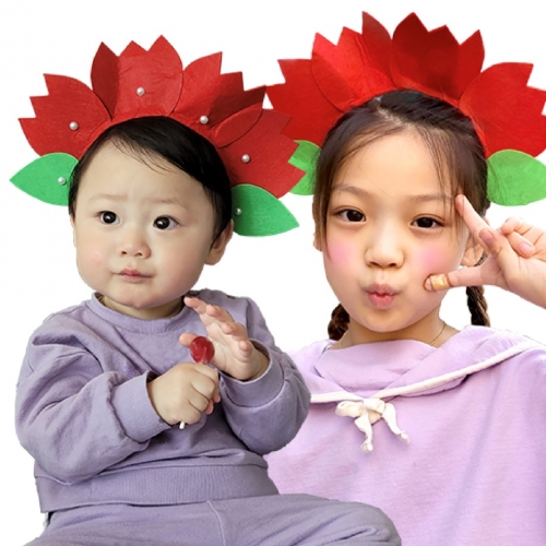 [두두엠] 펠트 카네이션 머리띠