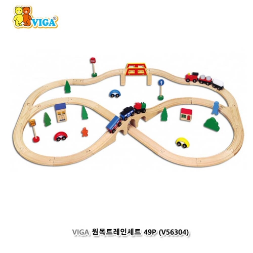 [비가](VIGA)원목트레인세트49P (644V56304)