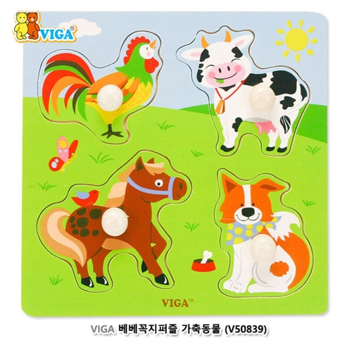 [비가](VIGA) 베베꼭지퍼즐 가축동물 (644V50839)
