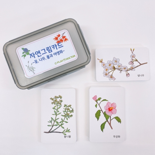 자연그림카드(식물3종/꽃,나무,풀과야생화)