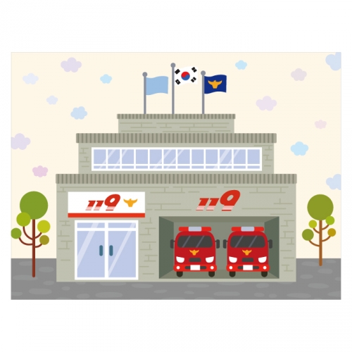 [키즈디자인] 소방서현수막 2101 시장놀이 우리동네