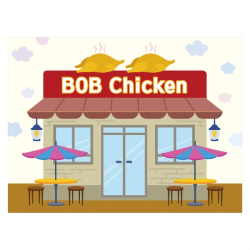 [키즈디자인] 미용실현수막 2109 시장놀이 우리동네