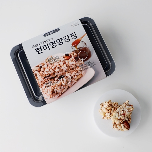 [비가열]조청 현미 영양 강정 만들기 간단 쌀 디저트 KIT 쌀이랑놀자