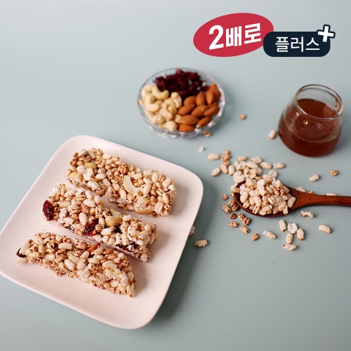플러스 조청 현미 영양 강정 만들기 두배 대용량 간단 쌀 디저트 KIT