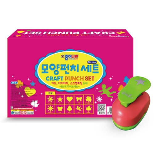 [종이나라] 4000모양펀치세트 (중) 10종