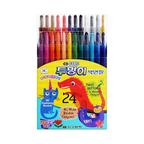 [지구화학] 학생용색연필 투명이 24색