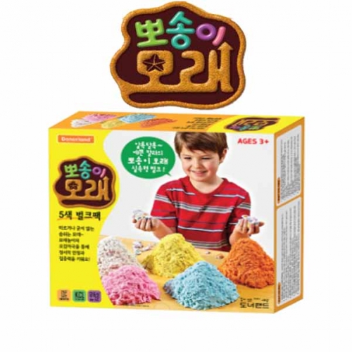 [도너랜드] 뽀송이모래 5색 벌크팩
