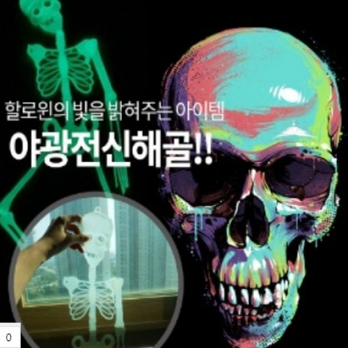 야광 해골 전신