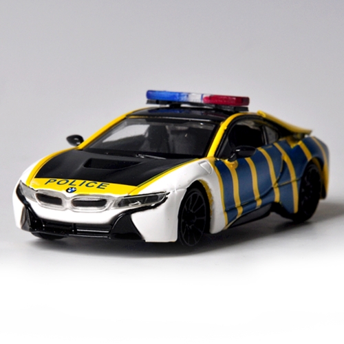 [모터맥스]1:43 2018 BMW I8 쿠페 경찰 순찰차 (Free Wheel)(540M79484)